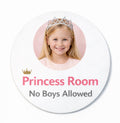 Personalised Princess room Door Sign 140mm Round