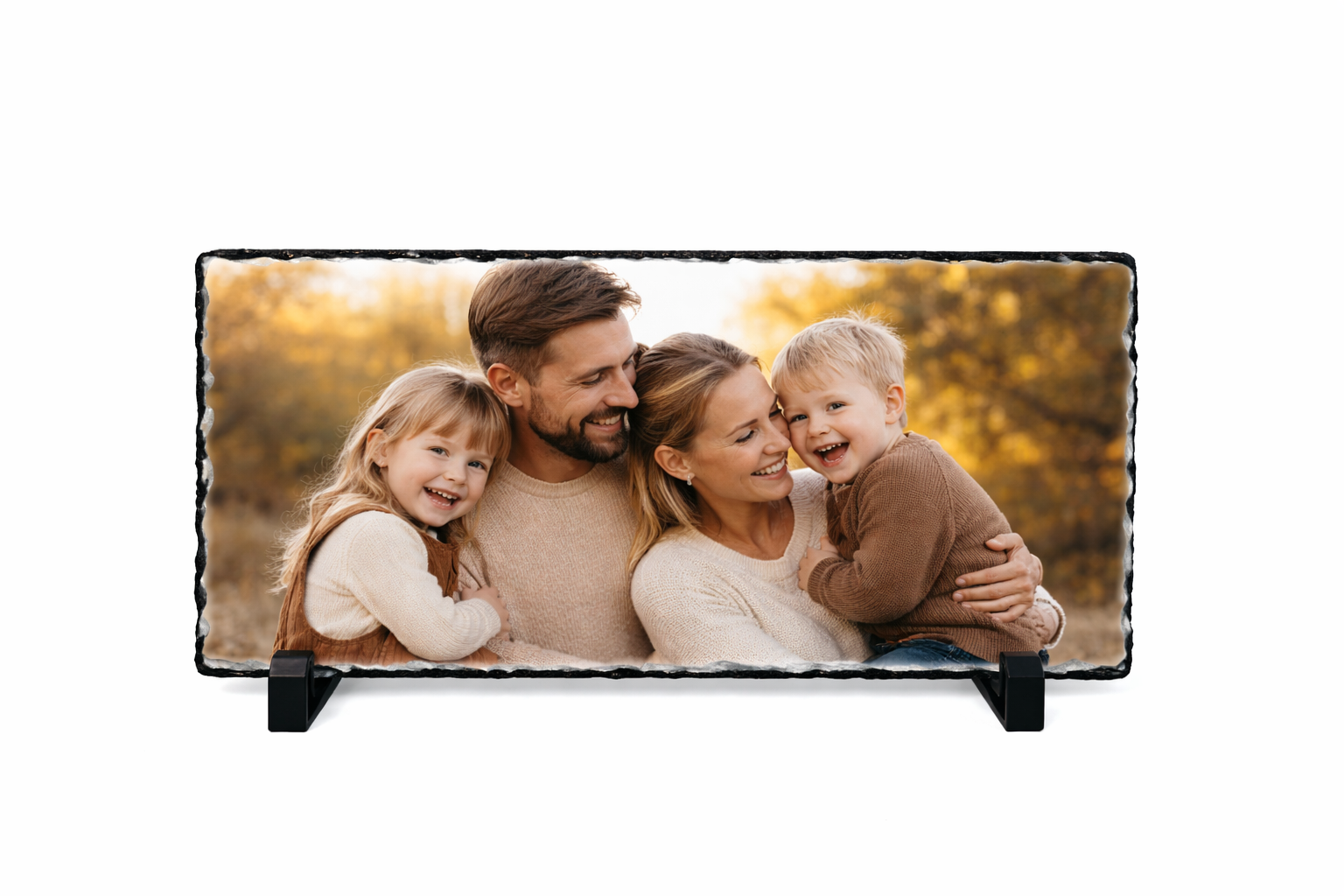 Personalised Panoramic Photo Slate Frame – Custom Picture Display (30cm x 16cm)