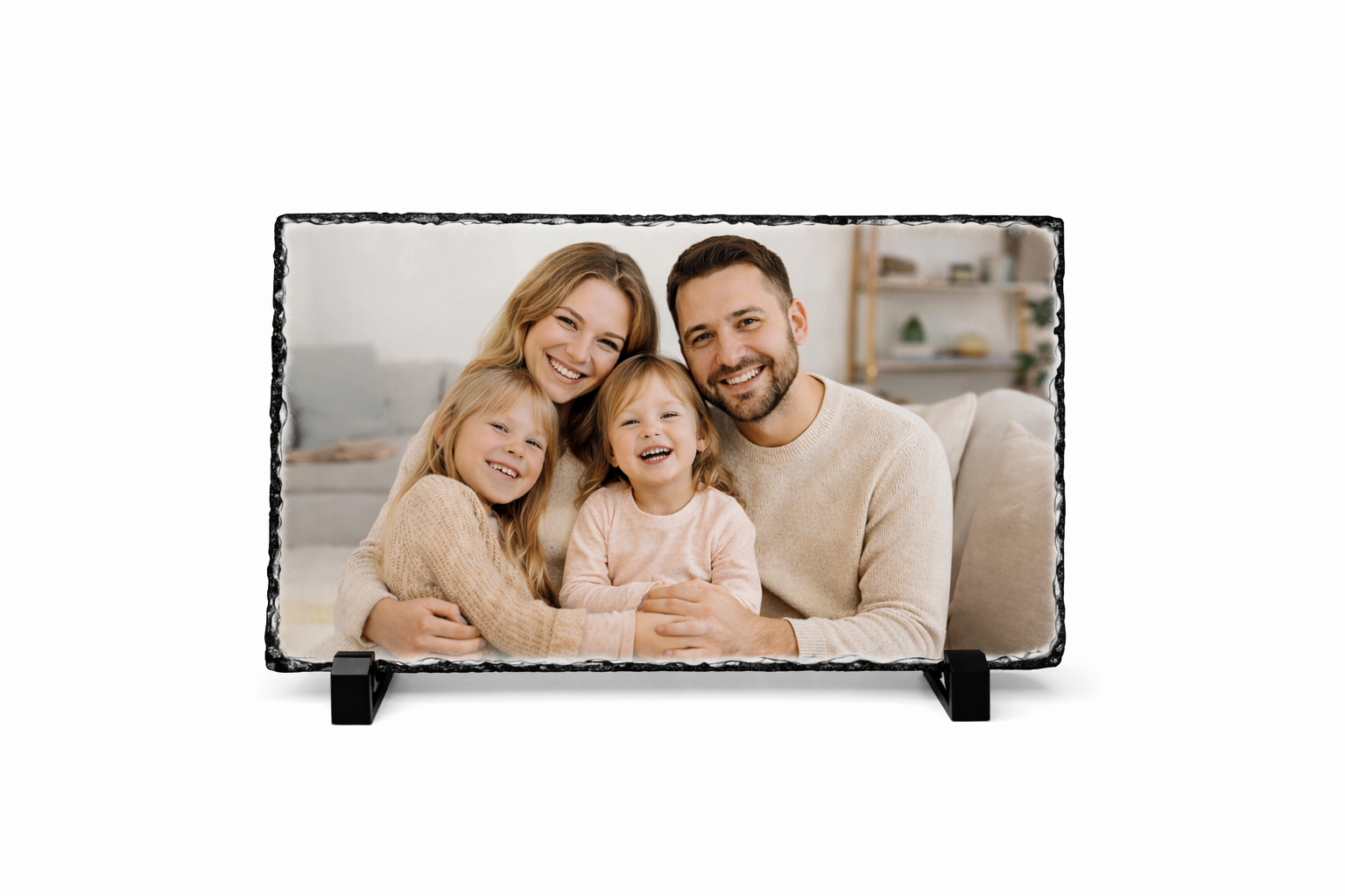 Personalised Photo Slate Frame – Panoramic Picture Display (30cm x 20cm)