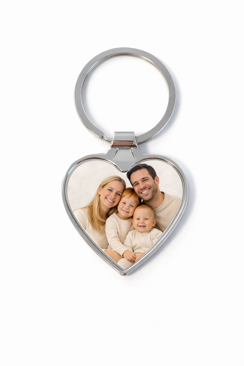 Personalised HEART photo key ring